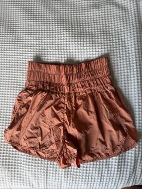 FP Movement by Free People coral Smocked Waist Athletic Shorts